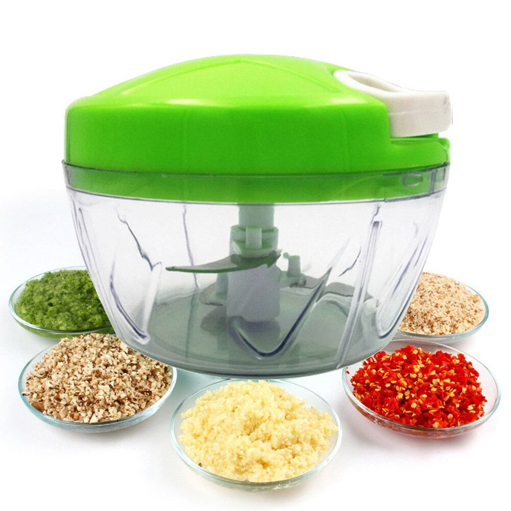 Manual Speedy Chopper Hand Pull Manual Chopper Small And Compatible 3 Blades Manual Chopper